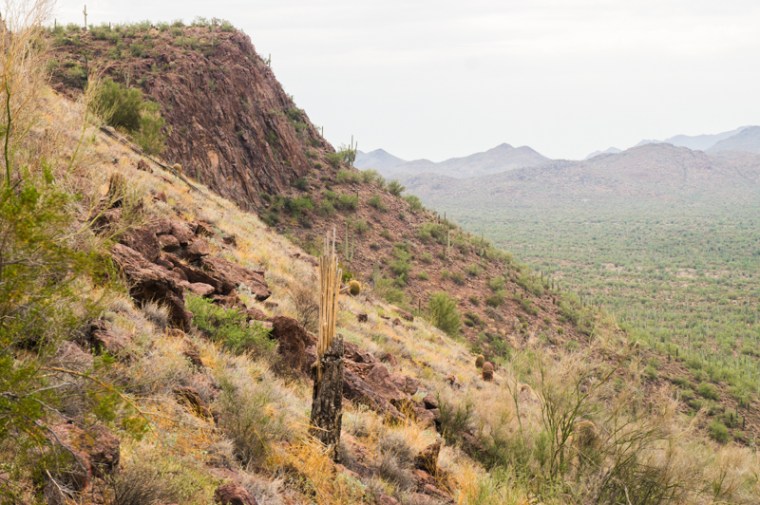 A good place to see storms coming from, but not a good place to wait for them.